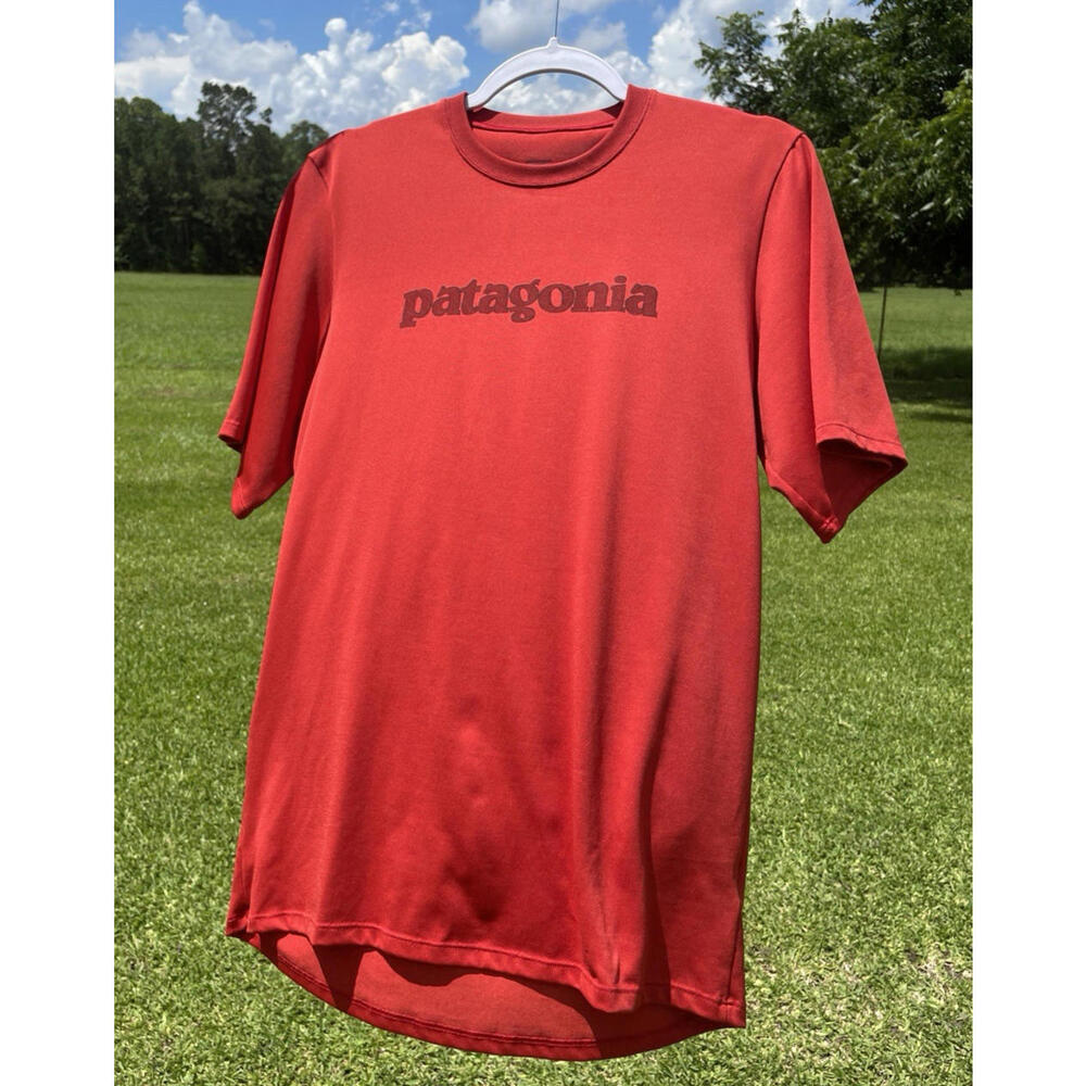 Vintage Patagonia Logo Red Shirt Men's Medium